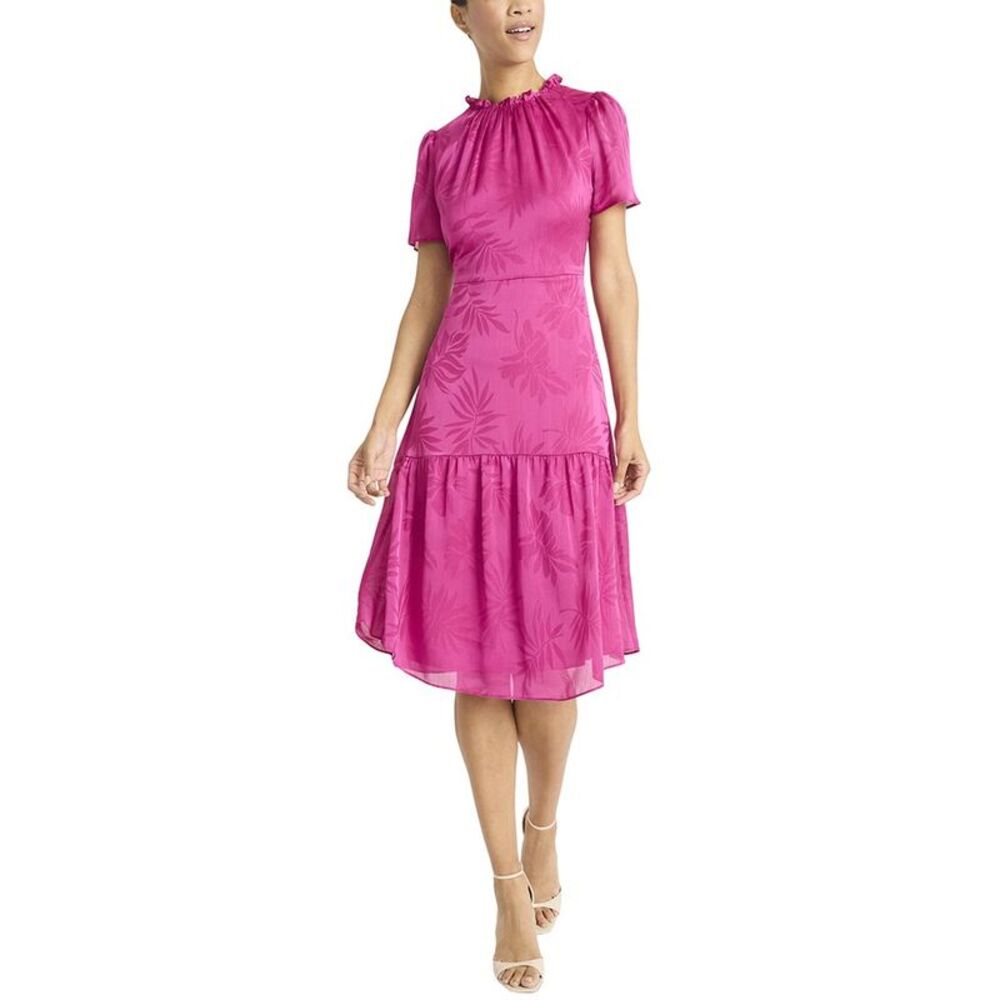 Maggy London Womens  Midi Dress, Fuchsia